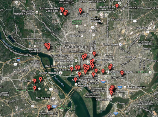 Todo nuestro recorrido por la ciudad en Google Maps. Diez días caminando sin parar, así se ven 147 kilómetros recorridos.